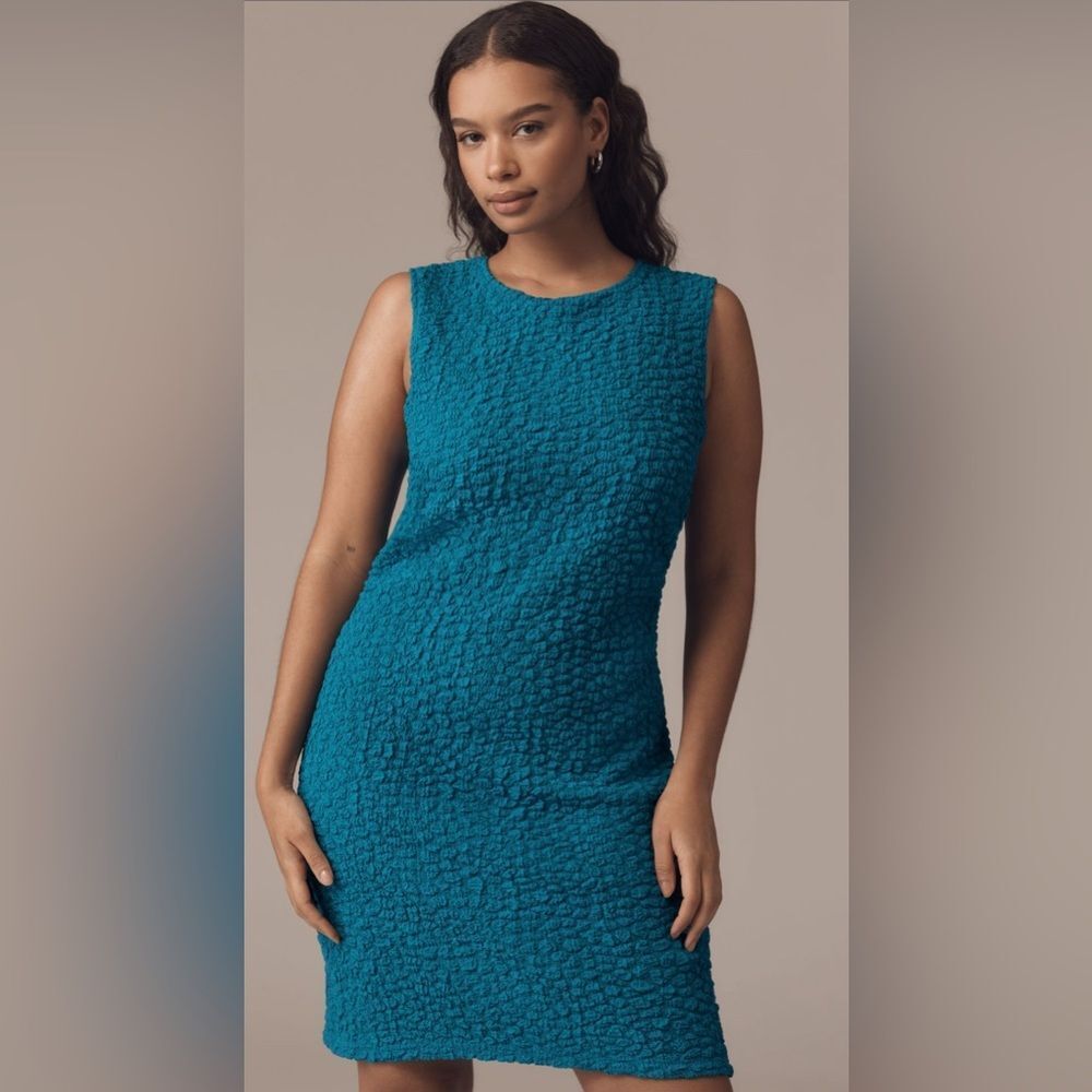 Anthropologie Textured Mini Shift Dress NWT Size Large
